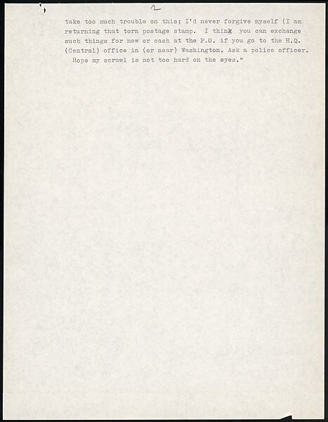 [73 Manuscripts, Typescripts, Carbons From the 1960s-70s: Van Vechten Portrait Session, Lyric Documentary Project, Yale Lecture Notes, Sale of Agee Manuscripts, MFA and Yale Exhibitions, Caroline Freud, and Personal Writing], Walker Evans (American, St. Louis, Missouri 1903–1975 New Haven, Connecticut), Pencil/ink on paper
