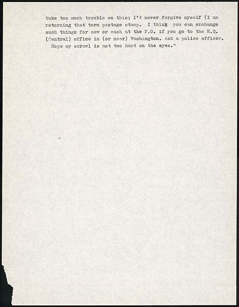 [73 Manuscripts, Typescripts, Carbons From the 1960s-70s: Van Vechten Portrait Session, Lyric Documentary Project, Yale Lecture Notes, Sale of Agee Manuscripts, MFA and Yale Exhibitions, Caroline Freud, and Personal Writing], Walker Evans (American, St. Louis, Missouri 1903–1975 New Haven, Connecticut), Pencil/ink on paper