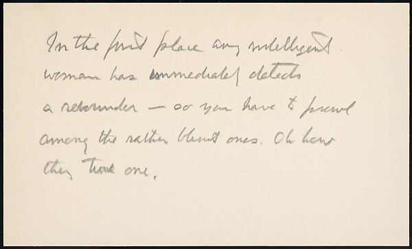 [73 Manuscripts, Typescripts, Carbons From the 1960s-70s: Van Vechten Portrait Session, Lyric Documentary Project, Yale Lecture Notes, Sale of Agee Manuscripts, MFA and Yale Exhibitions, Caroline Freud, and Personal Writing], Walker Evans (American, St. Louis, Missouri 1903–1975 New Haven, Connecticut), Pencil/ink on paper