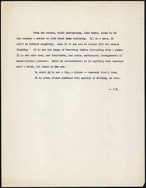 [73 Manuscripts, Typescripts, Carbons From the 1960s-70s: Van Vechten Portrait Session, Lyric Documentary Project, Yale Lecture Notes, Sale of Agee Manuscripts, MFA and Yale Exhibitions, Caroline Freud, and Personal Writing], Walker Evans (American, St. Louis, Missouri 1903–1975 New Haven, Connecticut), Pencil/ink on paper