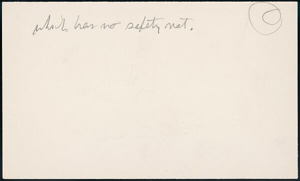 [73 Manuscripts, Typescripts, Carbons From the 1960s-70s: Van Vechten Portrait Session, Lyric Documentary Project, Yale Lecture Notes, Sale of Agee Manuscripts, MFA and Yale Exhibitions, Caroline Freud, and Personal Writing], Walker Evans (American, St. Louis, Missouri 1903–1975 New Haven, Connecticut), Pencil/ink on paper