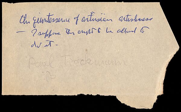 [73 Manuscripts, Typescripts, Carbons From the 1960s-70s: Van Vechten Portrait Session, Lyric Documentary Project, Yale Lecture Notes, Sale of Agee Manuscripts, MFA and Yale Exhibitions, Caroline Freud, and Personal Writing], Walker Evans (American, St. Louis, Missouri 1903–1975 New Haven, Connecticut), Pencil/ink on paper