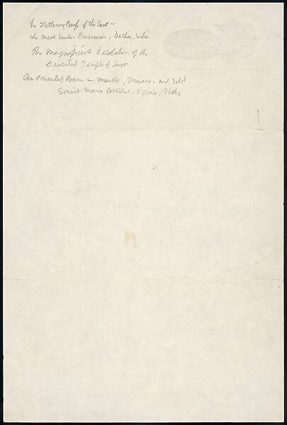 [73 Manuscripts, Typescripts, Carbons From the 1960s-70s: Van Vechten Portrait Session, Lyric Documentary Project, Yale Lecture Notes, Sale of Agee Manuscripts, MFA and Yale Exhibitions, Caroline Freud, and Personal Writing], Walker Evans (American, St. Louis, Missouri 1903–1975 New Haven, Connecticut), Pencil/ink on paper