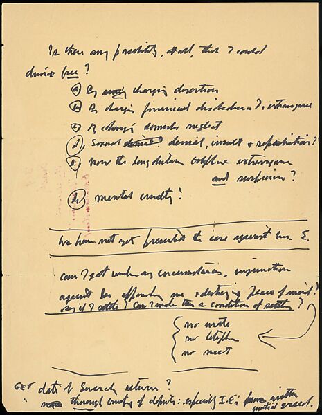 [73 Manuscripts, Typescripts, Carbons From the 1960s-70s: Van Vechten Portrait Session, Lyric Documentary Project, Yale Lecture Notes, Sale of Agee Manuscripts, MFA and Yale Exhibitions, Caroline Freud, and Personal Writing], Walker Evans (American, St. Louis, Missouri 1903–1975 New Haven, Connecticut), Pencil/ink on paper
