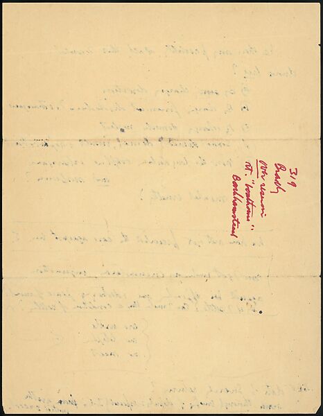 [73 Manuscripts, Typescripts, Carbons From the 1960s-70s: Van Vechten Portrait Session, Lyric Documentary Project, Yale Lecture Notes, Sale of Agee Manuscripts, MFA and Yale Exhibitions, Caroline Freud, and Personal Writing], Walker Evans (American, St. Louis, Missouri 1903–1975 New Haven, Connecticut), Pencil/ink on paper