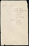 [55 Undated Manuscript Drafts, Notes, and Fragments on Various Subjects, Including Stieglitz, Newsreels, Peggy McCausland, and Miscellany], Walker Evans (American, St. Louis, Missouri 1903–1975 New Haven, Connecticut), Pencil/ink on paper