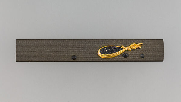 Knife Handle (Kozuka), Copper-silver alloy (shibuichi), copper-gold alloy (shakudō), gold, Japanese 