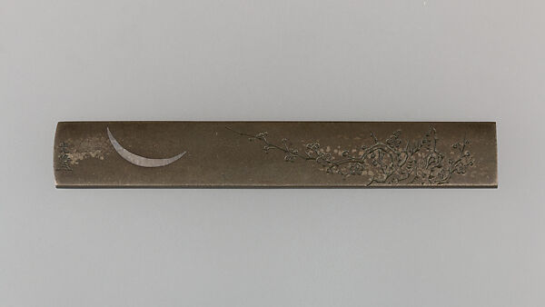 Knife Handle (Kozuka), Copper-silver alloy (shibuichi), silver, gold, copper-gold alloy (shakudō), Japanese