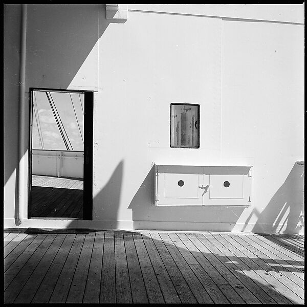 [54 Studies of La Liberte Ocean Liner Architecture Related to Architectural Forum Portfolio "Ship Shapes and Shadows", Published October 1958], Walker Evans (American, St. Louis, Missouri 1903–1975 New Haven, Connecticut), Film negative