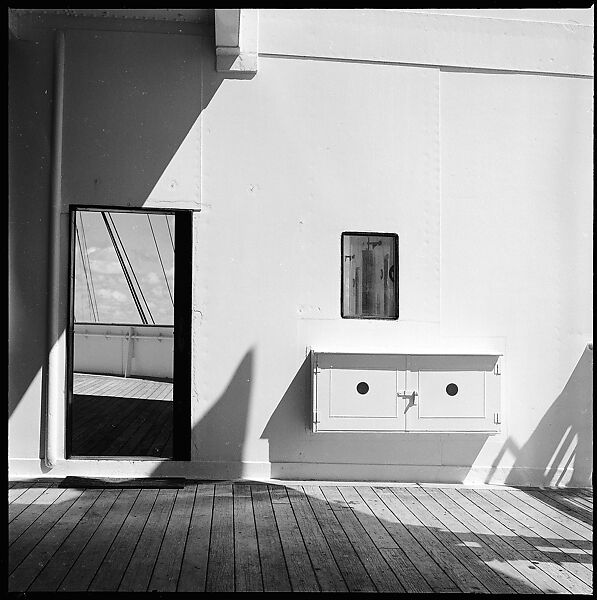 [54 Studies of La Liberte Ocean Liner Architecture Related to Architectural Forum Portfolio "Ship Shapes and Shadows", Published October 1958], Walker Evans (American, St. Louis, Missouri 1903–1975 New Haven, Connecticut), Film negative
