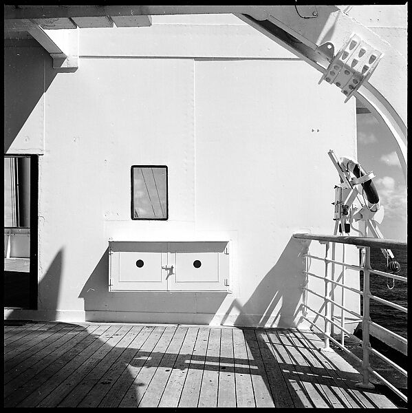 [54 Studies of La Liberte Ocean Liner Architecture Related to Architectural Forum Portfolio "Ship Shapes and Shadows", Published October 1958], Walker Evans (American, St. Louis, Missouri 1903–1975 New Haven, Connecticut), Film negative