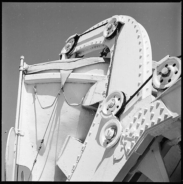 [54 Studies of La Liberte Ocean Liner Architecture Related to Architectural Forum Portfolio "Ship Shapes and Shadows", Published October 1958], Walker Evans (American, St. Louis, Missouri 1903–1975 New Haven, Connecticut), Film negative
