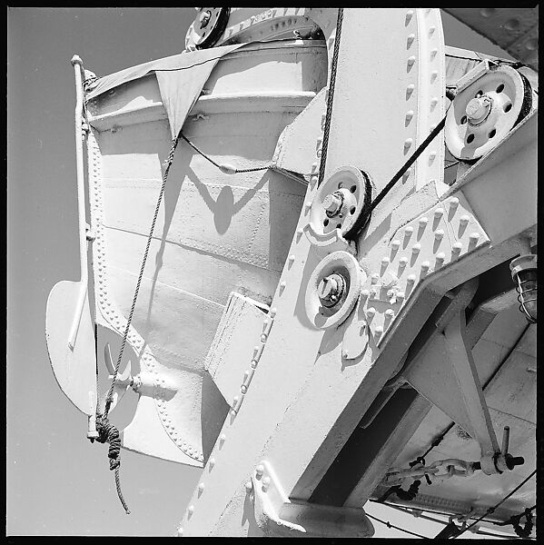 [54 Studies of La Liberte Ocean Liner Architecture Related to Architectural Forum Portfolio "Ship Shapes and Shadows", Published October 1958], Walker Evans (American, St. Louis, Missouri 1903–1975 New Haven, Connecticut), Film negative