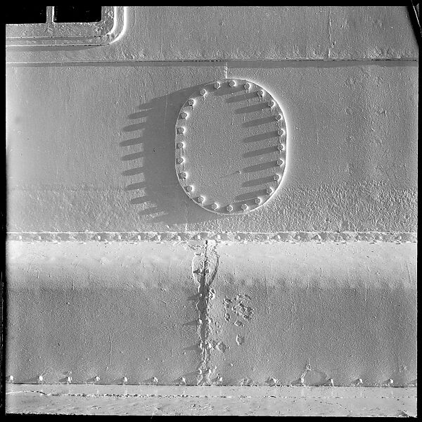 [54 Studies of La Liberte Ocean Liner Architecture Related to Architectural Forum Portfolio "Ship Shapes and Shadows", Published October 1958], Walker Evans (American, St. Louis, Missouri 1903–1975 New Haven, Connecticut), Film negative