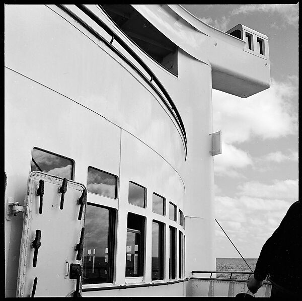 [54 Studies of La Liberte Ocean Liner Architecture Related to Architectural Forum Portfolio "Ship Shapes and Shadows", Published October 1958], Walker Evans (American, St. Louis, Missouri 1903–1975 New Haven, Connecticut), Film negative