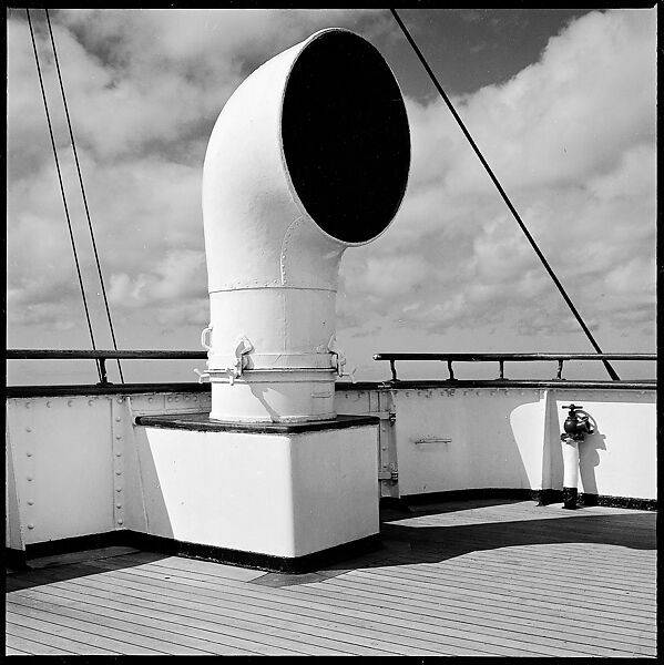 [54 Studies of La Liberte Ocean Liner Architecture Related to Architectural Forum Portfolio "Ship Shapes and Shadows", Published October 1958], Walker Evans (American, St. Louis, Missouri 1903–1975 New Haven, Connecticut), Film negative