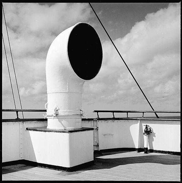 [54 Studies of La Liberte Ocean Liner Architecture Related to Architectural Forum Portfolio "Ship Shapes and Shadows", Published October 1958], Walker Evans (American, St. Louis, Missouri 1903–1975 New Haven, Connecticut), Film negative