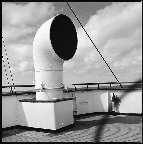 [54 Studies of La Liberte Ocean Liner Architecture Related to Architectural Forum Portfolio "Ship Shapes and Shadows", Published October 1958], Walker Evans (American, St. Louis, Missouri 1903–1975 New Haven, Connecticut), Film negative
