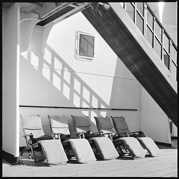 [54 Studies of La Liberte Ocean Liner Architecture Related to Architectural Forum Portfolio "Ship Shapes and Shadows", Published October 1958], Walker Evans (American, St. Louis, Missouri 1903–1975 New Haven, Connecticut), Film negative