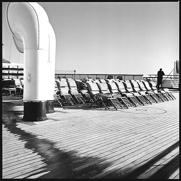 [54 Studies of La Liberte Ocean Liner Architecture Related to Architectural Forum Portfolio "Ship Shapes and Shadows", Published October 1958], Walker Evans (American, St. Louis, Missouri 1903–1975 New Haven, Connecticut), Film negative