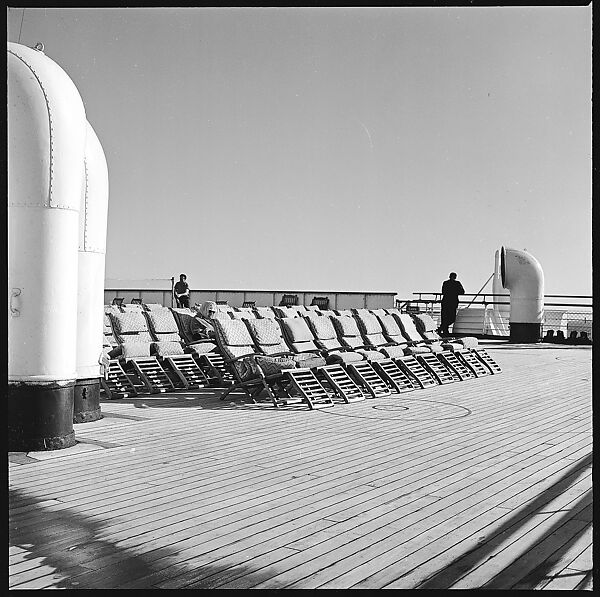 [54 Studies of La Liberte Ocean Liner Architecture Related to Architectural Forum Portfolio "Ship Shapes and Shadows", Published October 1958], Walker Evans (American, St. Louis, Missouri 1903–1975 New Haven, Connecticut), Film negative