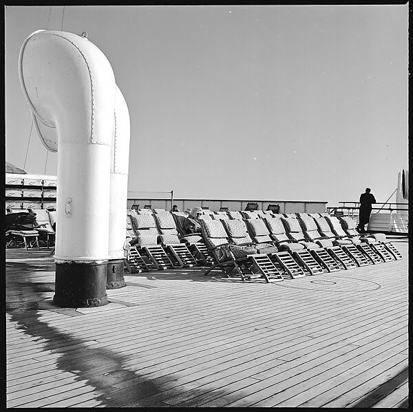 [54 Studies of La Liberte Ocean Liner Architecture Related to Architectural Forum Portfolio "Ship Shapes and Shadows", Published October 1958], Walker Evans (American, St. Louis, Missouri 1903–1975 New Haven, Connecticut), Film negative