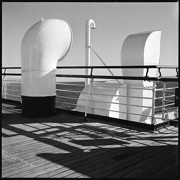 [54 Studies of La Liberte Ocean Liner Architecture Related to Architectural Forum Portfolio "Ship Shapes and Shadows", Published October 1958], Walker Evans (American, St. Louis, Missouri 1903–1975 New Haven, Connecticut), Film negative