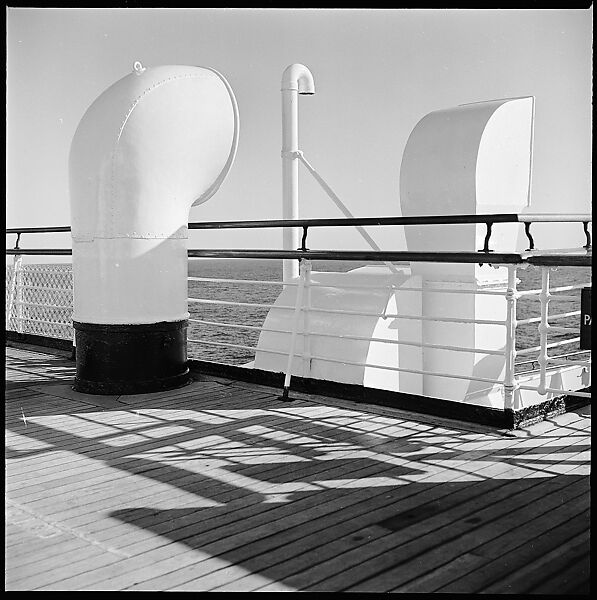 [54 Studies of La Liberte Ocean Liner Architecture Related to Architectural Forum Portfolio "Ship Shapes and Shadows", Published October 1958], Walker Evans (American, St. Louis, Missouri 1903–1975 New Haven, Connecticut), Film negative
