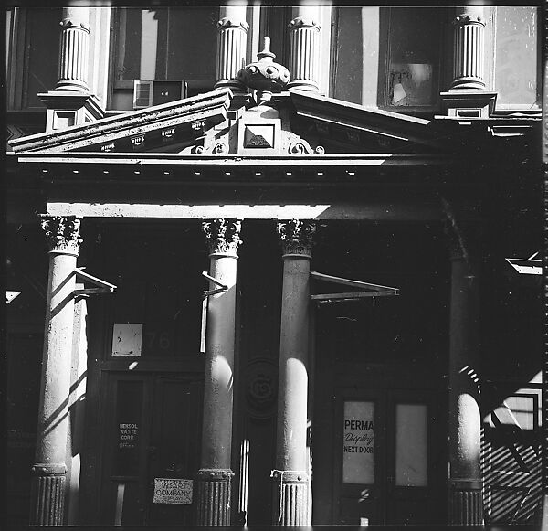 [88 Views of 19th Century Cast-Iron Warehouses in Downtown Manhattan, New York City, Commissioned by Architectural Forum Magazine for "The American Warehouse", Published April 1962], Walker Evans (American, St. Louis, Missouri 1903–1975 New Haven, Connecticut), Film negative