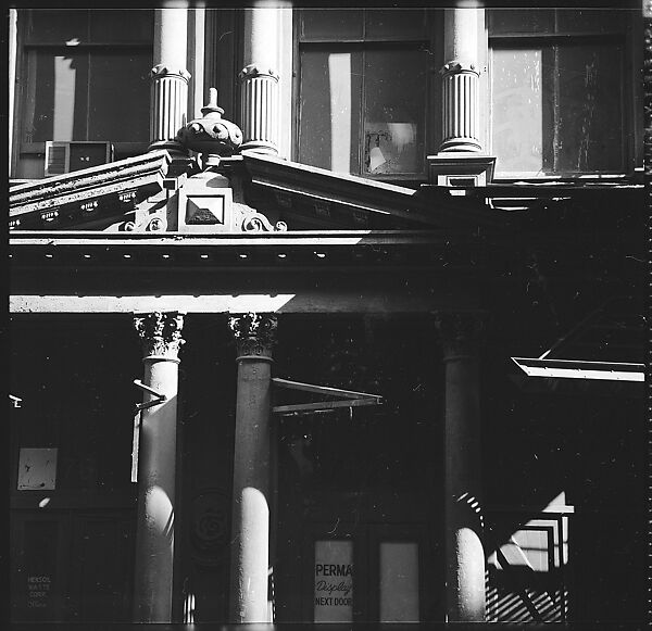 [88 Views of 19th Century Cast-Iron Warehouses in Downtown Manhattan, New York City, Commissioned by Architectural Forum Magazine for "The American Warehouse", Published April 1962], Walker Evans (American, St. Louis, Missouri 1903–1975 New Haven, Connecticut), Film negative