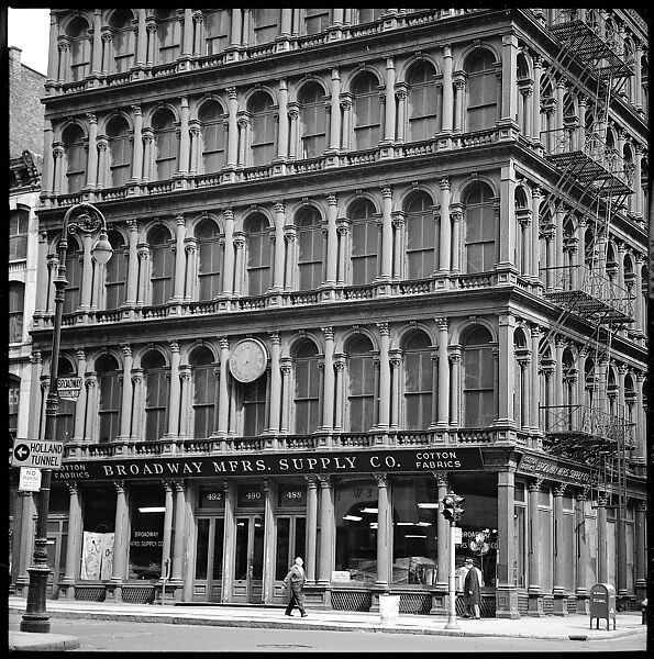 [88 Views of 19th Century Cast-Iron Warehouses in Downtown Manhattan, New York City, Commissioned by Architectural Forum Magazine for "The American Warehouse", Published April 1962], Walker Evans (American, St. Louis, Missouri 1903–1975 New Haven, Connecticut), Film negative
