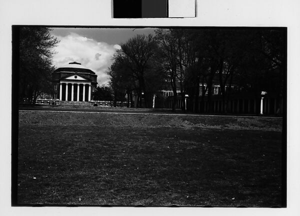 [Five 35mm Film Frames: University of Virginia, Charlottesville, Virginia], Walker Evans (American, St. Louis, Missouri 1903–1975 New Haven, Connecticut), Film negative