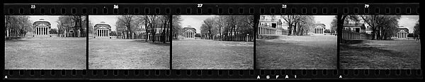 [Five 35mm Film Frames: University of Virginia, Charlottesville, Virginia], Walker Evans (American, St. Louis, Missouri 1903–1975 New Haven, Connecticut), Film negative