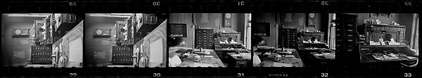 [47 Studies of Office Interiors, Commissioned by Fortune Magazine for "Vintage Office Furniture", Published August 1953, Including Some Studies of Boston Residence, Park, and Street Furniture], Walker Evans (American, St. Louis, Missouri 1903–1975 New Haven, Connecticut), Film negative