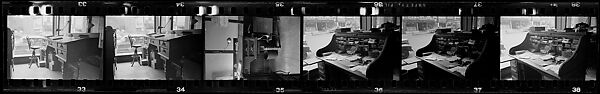 [47 Studies of Office Interiors, Commissioned by Fortune Magazine for "Vintage Office Furniture", Published August 1953, Including Some Studies of Boston Residence, Park, and Street Furniture], Walker Evans (American, St. Louis, Missouri 1903–1975 New Haven, Connecticut), Film negative