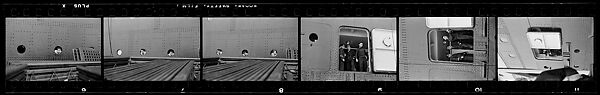 [110 Views and Studies of and From La Liberté Ocean Liner, Related to Architectural Forum Portfolio "Ship Shapes and Shadows", Published October 1958], Walker Evans (American, St. Louis, Missouri 1903–1975 New Haven, Connecticut), Film negative