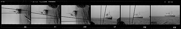 [110 Views and Studies of and From La Liberté Ocean Liner, Related to Architectural Forum Portfolio "Ship Shapes and Shadows", Published October 1958], Walker Evans (American, St. Louis, Missouri 1903–1975 New Haven, Connecticut), Film negative