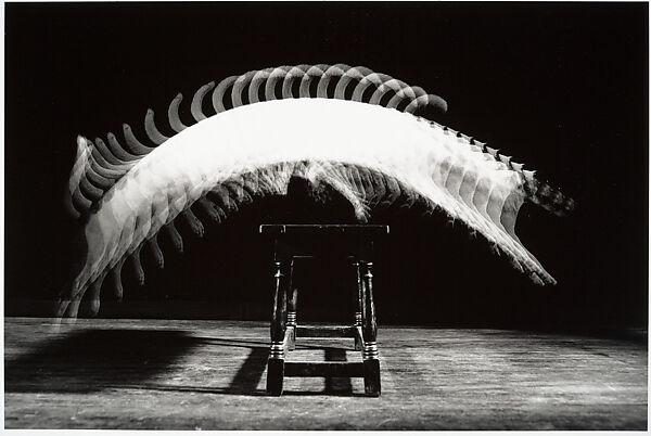 [Stroboscopic Motion Study of Cat Jumping Over Piano Bench], Harold Edgerton (American, 1903–1990), Gelatin silver print 