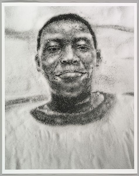 Big James Sweats Buckets, Vik Muniz (Brazilian, born Sao Paulo, 1961), Gelatin silver print 