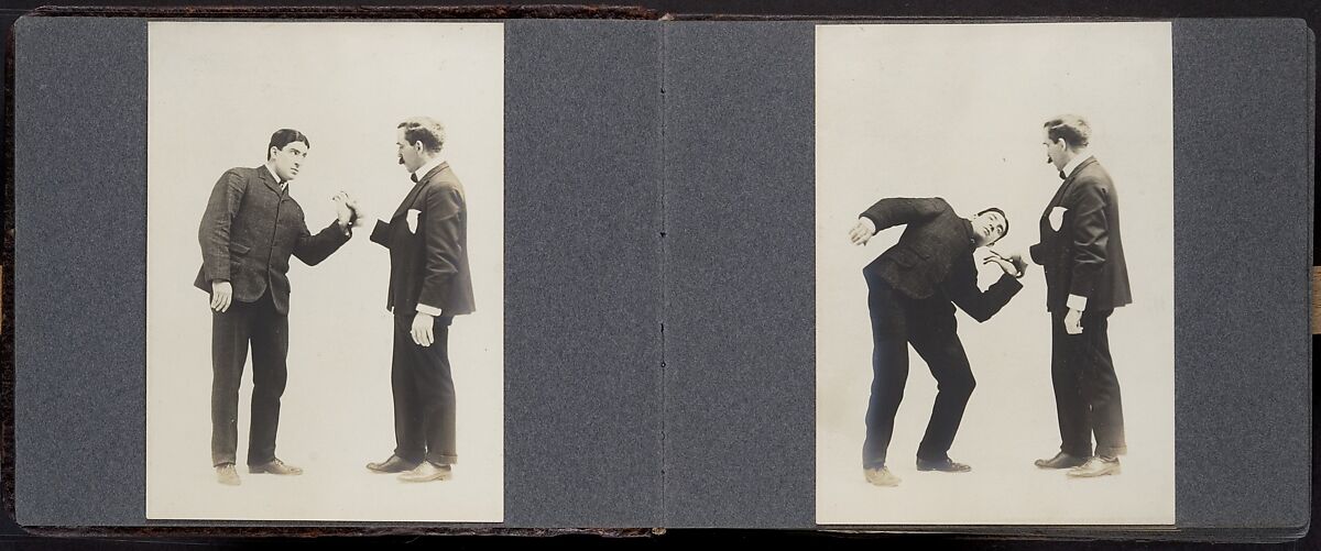 [Album of 67 Photographic Studies of Self-Defense Maneuvers], Unknown, Gelatin silver print
