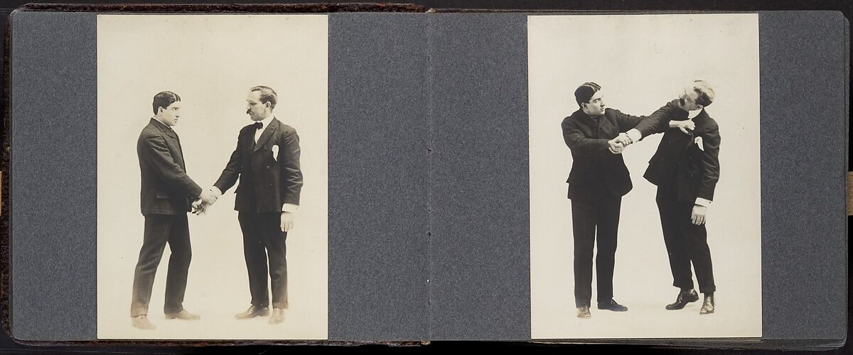 [Album of 67 Photographic Studies of Self-Defense Maneuvers], Unknown, Gelatin silver print