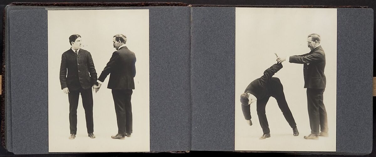 [Album of 67 Photographic Studies of Self-Defense Maneuvers], Unknown, Gelatin silver print