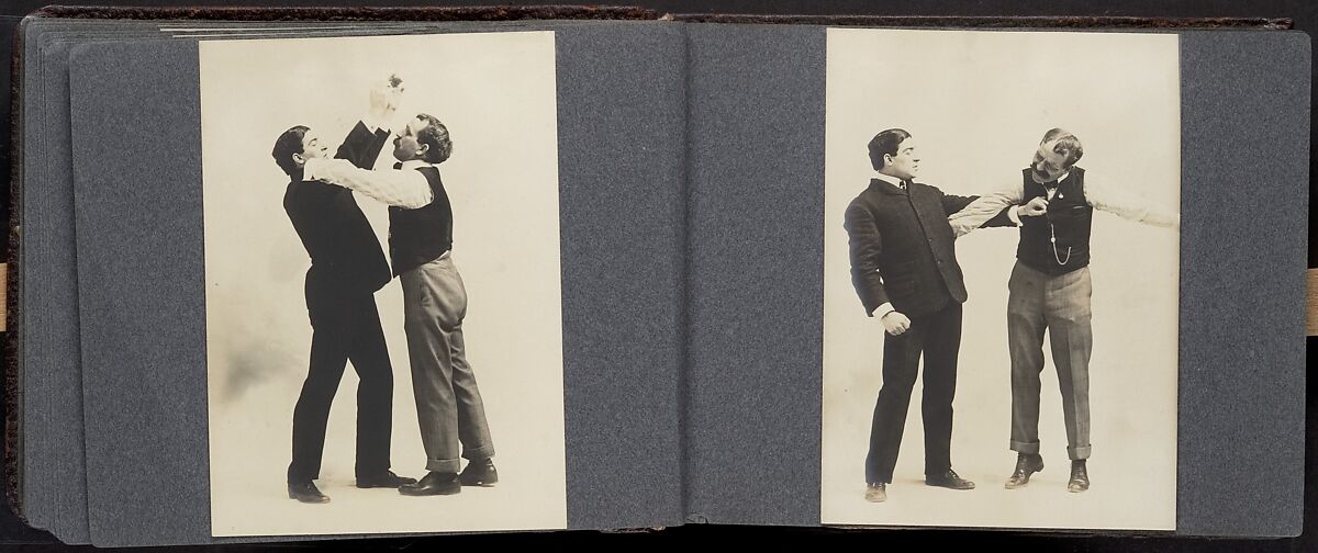 [Album of 67 Photographic Studies of Self-Defense Maneuvers], Unknown, Gelatin silver print