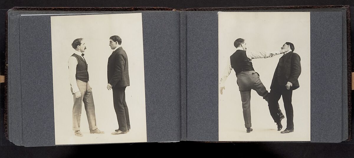 [Album of 67 Photographic Studies of Self-Defense Maneuvers], Unknown, Gelatin silver print
