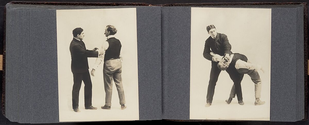 [Album of 67 Photographic Studies of Self-Defense Maneuvers], Unknown, Gelatin silver print
