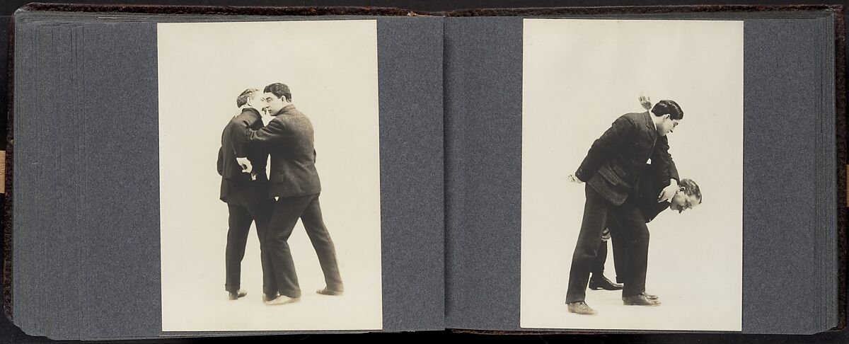 [Album of 67 Photographic Studies of Self-Defense Maneuvers], Unknown, Gelatin silver print