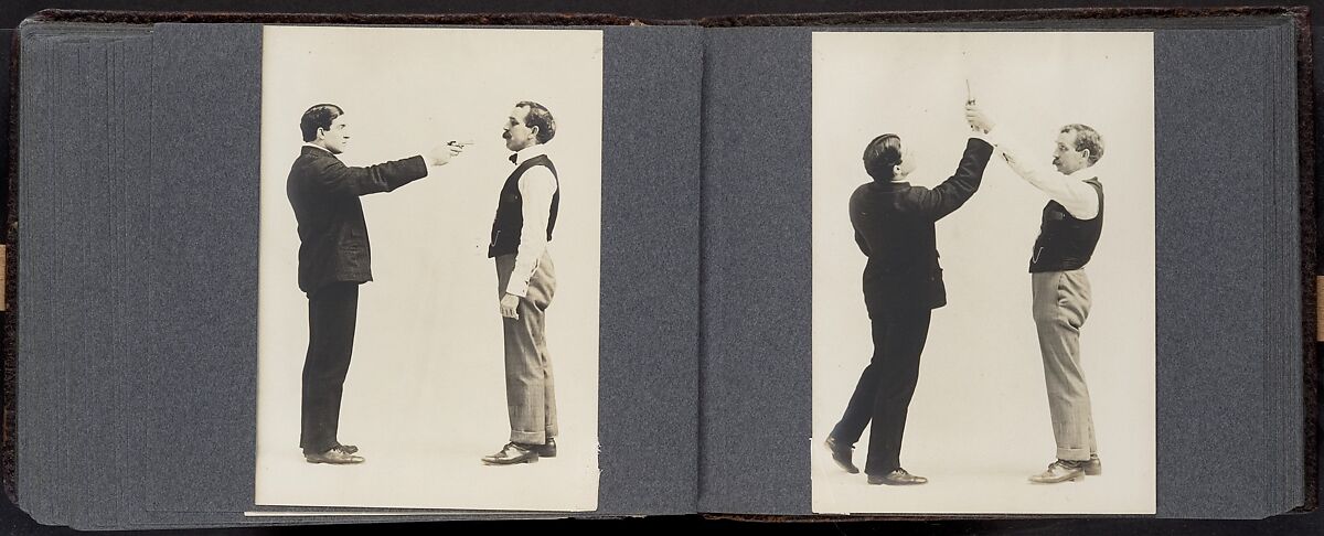 [Album of 67 Photographic Studies of Self-Defense Maneuvers], Unknown, Gelatin silver print