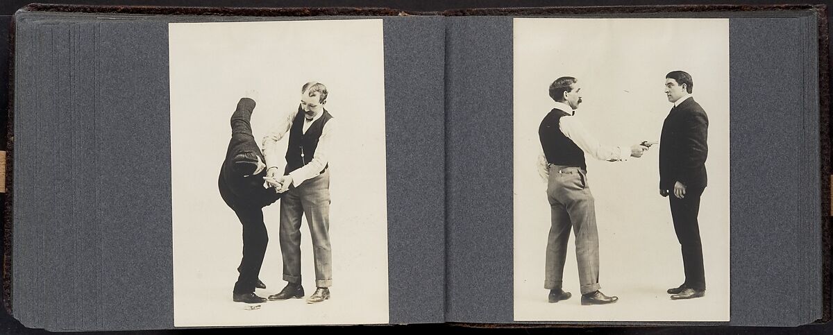 [Album of 67 Photographic Studies of Self-Defense Maneuvers], Unknown, Gelatin silver print