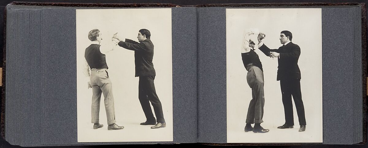 [Album of 67 Photographic Studies of Self-Defense Maneuvers], Unknown, Gelatin silver print