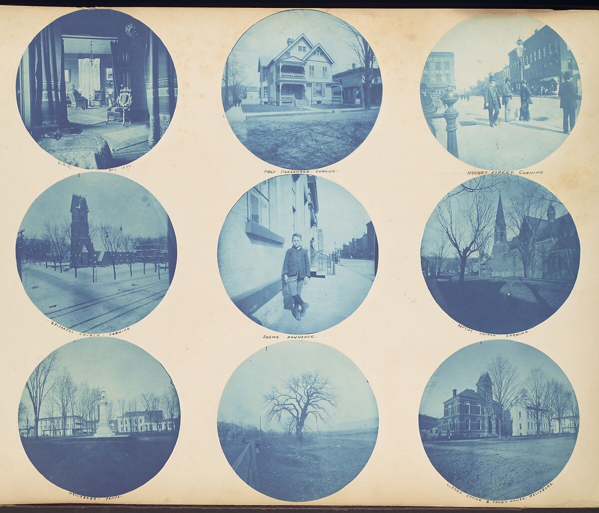 [Amateur Snapshot Album], Unknown (American), Cyanotypes; gelatin silver prints 